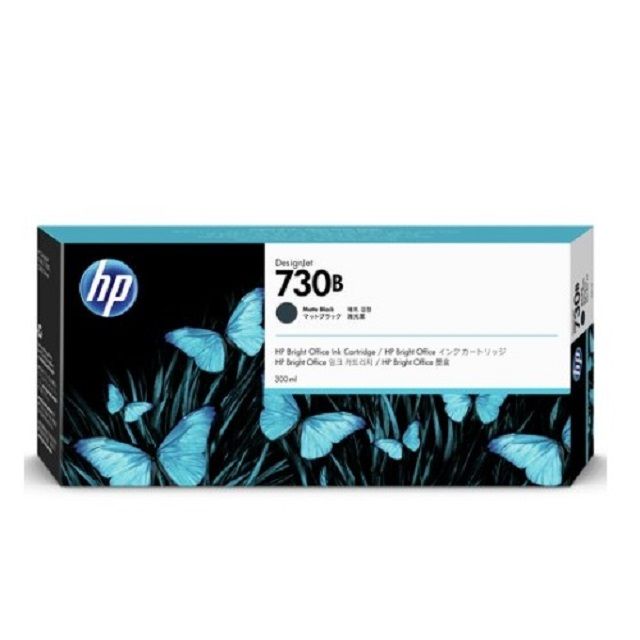 HP 惠普 730B 消光原廠黑色墨水匣 (300ml) 3ED51A / NO.730B