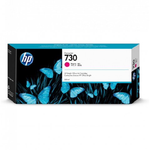 HP 730 原廠洋紅色墨水匣 (300ml) P2V69A / NO.730