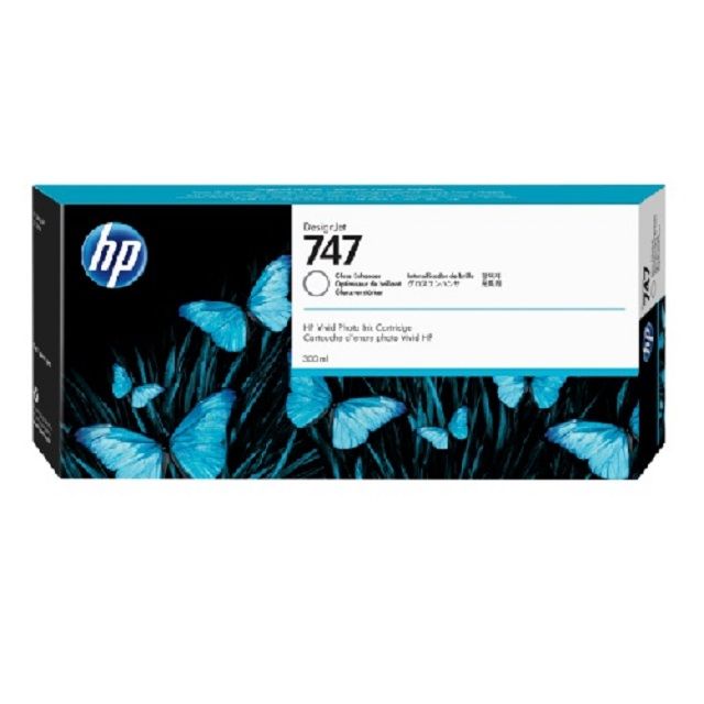 HP 惠普 747 原廠亮光劑高容量墨水匣 (300ml) P2V87A / NO.747