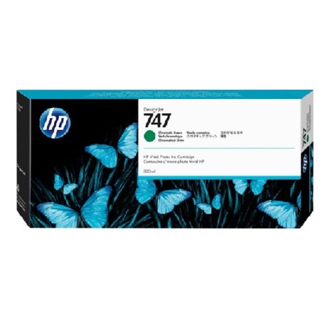 HP 惠普 747 原廠綠色高容量墨水匣 (300ml) P2V84A / NO.747