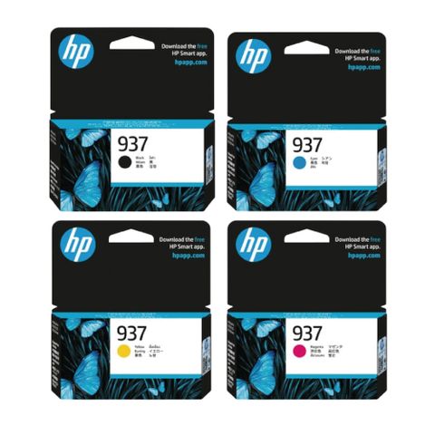 【四色組】HP 937 4S6W5NA 黑+ 4S6W2NA 藍+ 4S6W3NA 紅+ 4S6W4NA 黃 原廠墨水匣 適用OJ 9120/9730