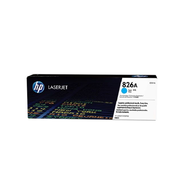 HP 惠普 CF311A/311A/826A 原廠藍色碳粉匣 Color LaserJet Enterprise M855dn / M855x / M855xh  