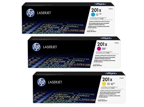 【3彩優惠組】HP CF401X+CF402X+CF403X 原廠彩色高容量碳粉匣