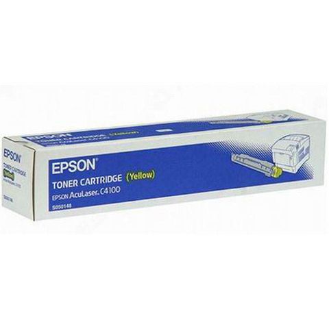 EPSON C13S050148 原廠黃色碳粉匣適用機種:AL-C4100