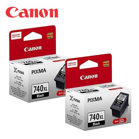 CANON PG-740XL 原廠大容量墨水匣(2黑)