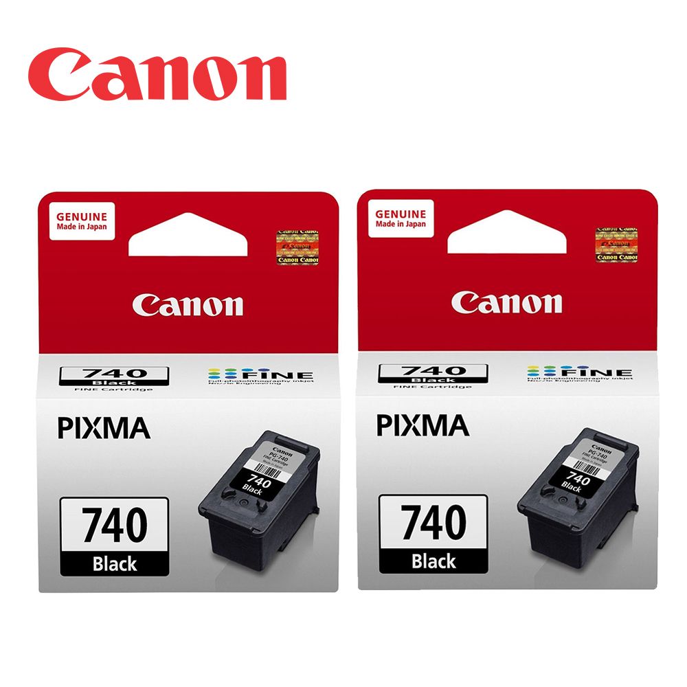 Canon 佳能  PG-740 原廠黑色墨水匣組合(2黑)