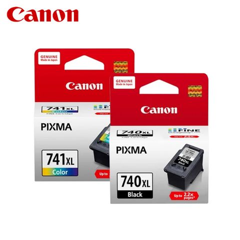 Canon PG740XL+CL741XL 黑色 彩色 大容量原廠墨水匣
