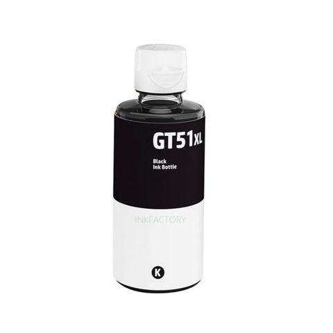 【INK FACTORY】HP GT51XL/ GT53XL 黑色盒裝相容墨水 適用 GT-5810 / GT-5820 /ST500