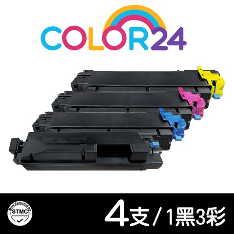 Color24 for Kyocera 1黑3彩 TK-5276K/TK-5276C/TK-5276M/TK-5276Y 相容碳粉匣 /適用 KYOCERA ECOSYS P6230cdn