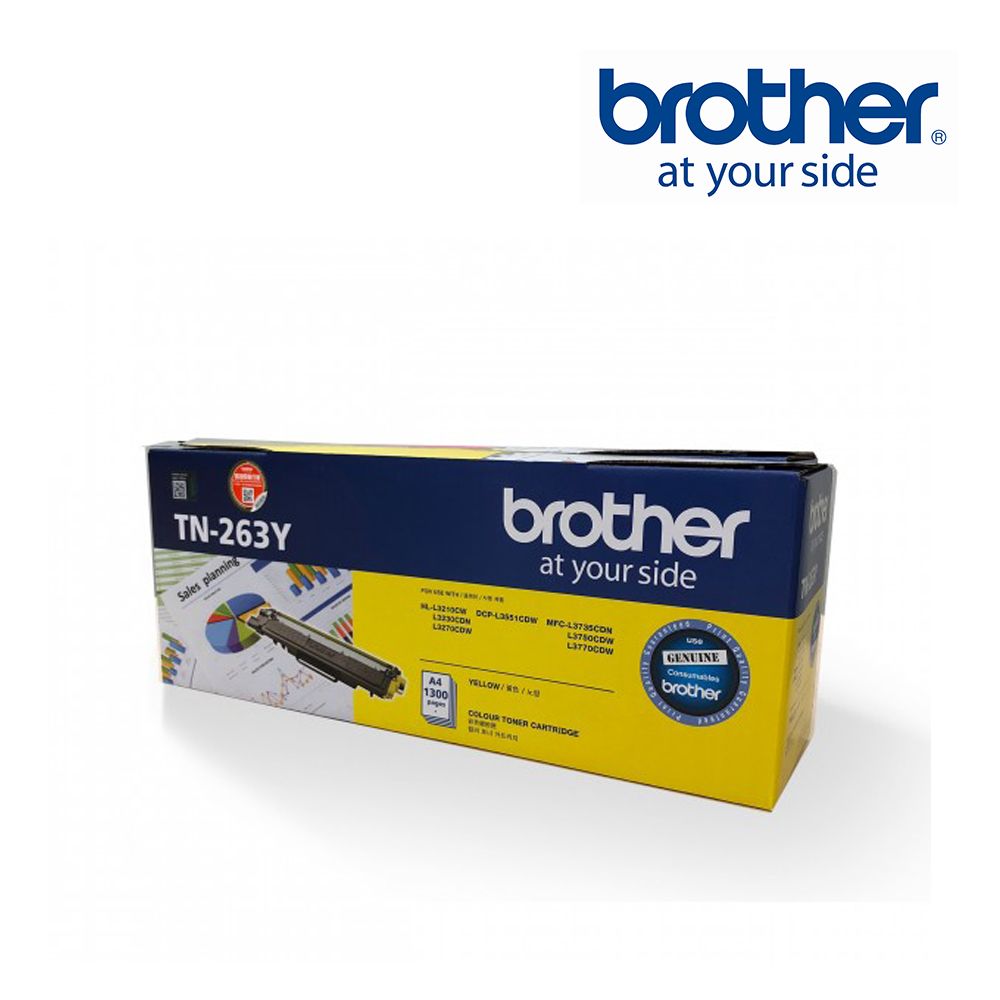 BROTHER 兄弟牌  原廠黃色碳粉匣 TN-263Y