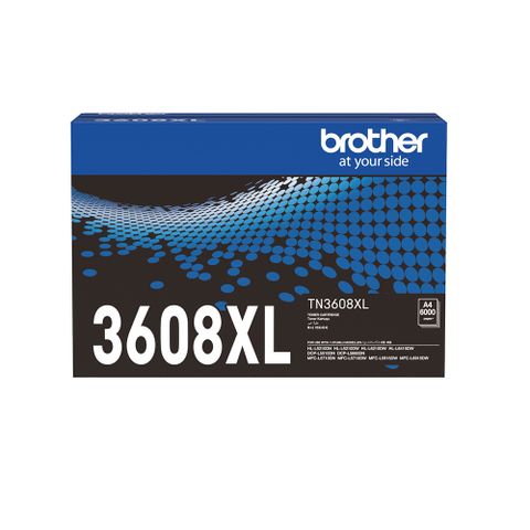 【公司貨】Brother TN-3608XL / tn3608 原廠盒裝 高容量 黑色 碳粉匣 單入