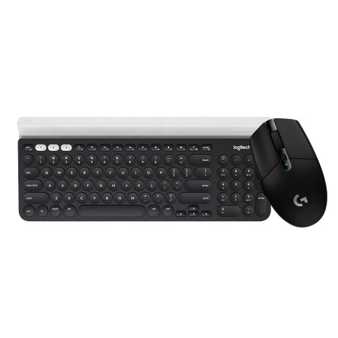 羅技 無線鍵鼠組- K780跨平台藍牙鍵盤+G304 電競滑鼠