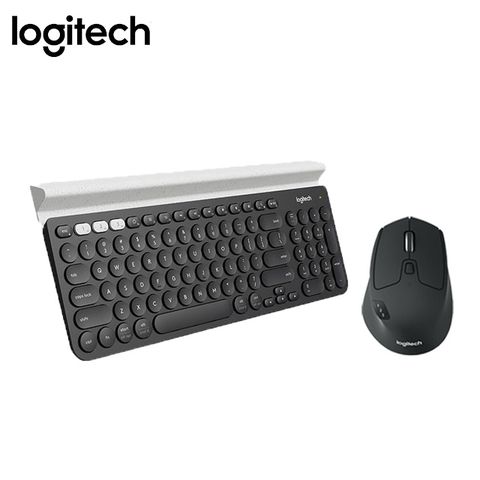 Logitech 羅技 羅技 無線鍵鼠組-K780跨平台藍牙鍵盤+M720 多工無線滑鼠