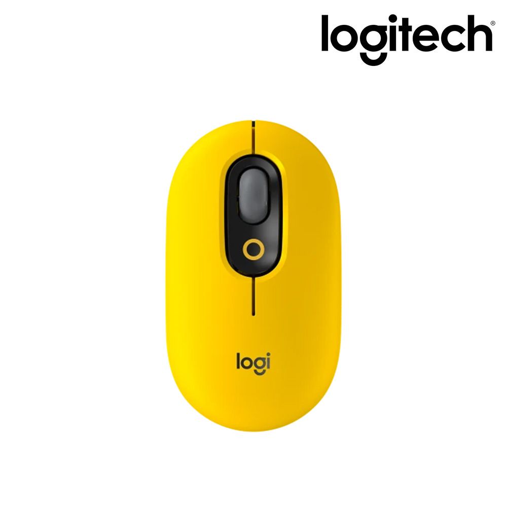 Logitech 羅技 《 POP MOUSE 無線藍牙滑鼠 - 酷玩黃 》台灣公司貨