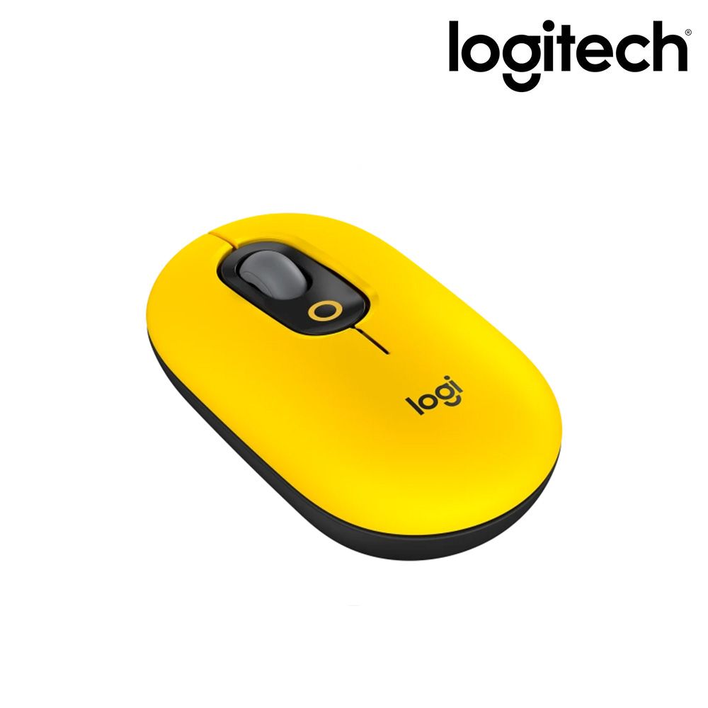 Logitech 羅技 《 POP MOUSE 無線藍牙滑鼠 - 酷玩黃 》台灣公司貨