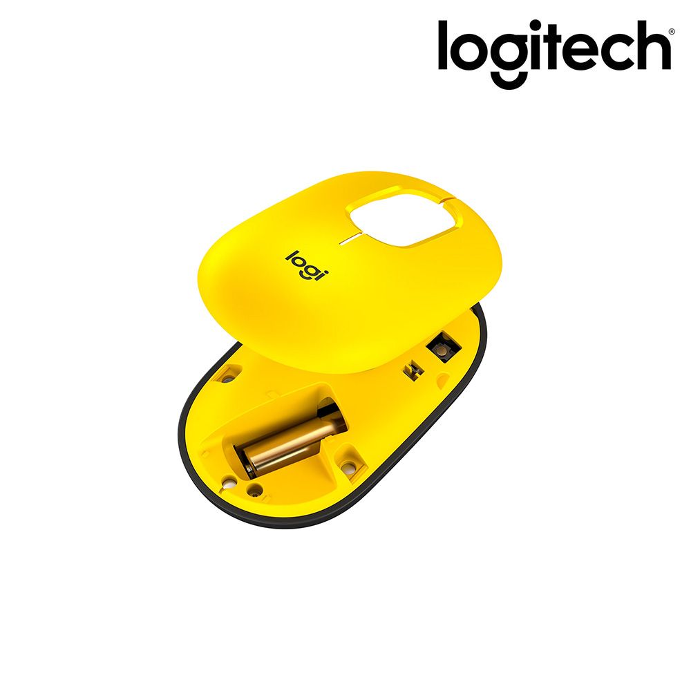 Logitech 羅技 《 POP MOUSE 無線藍牙滑鼠 - 酷玩黃 》台灣公司貨