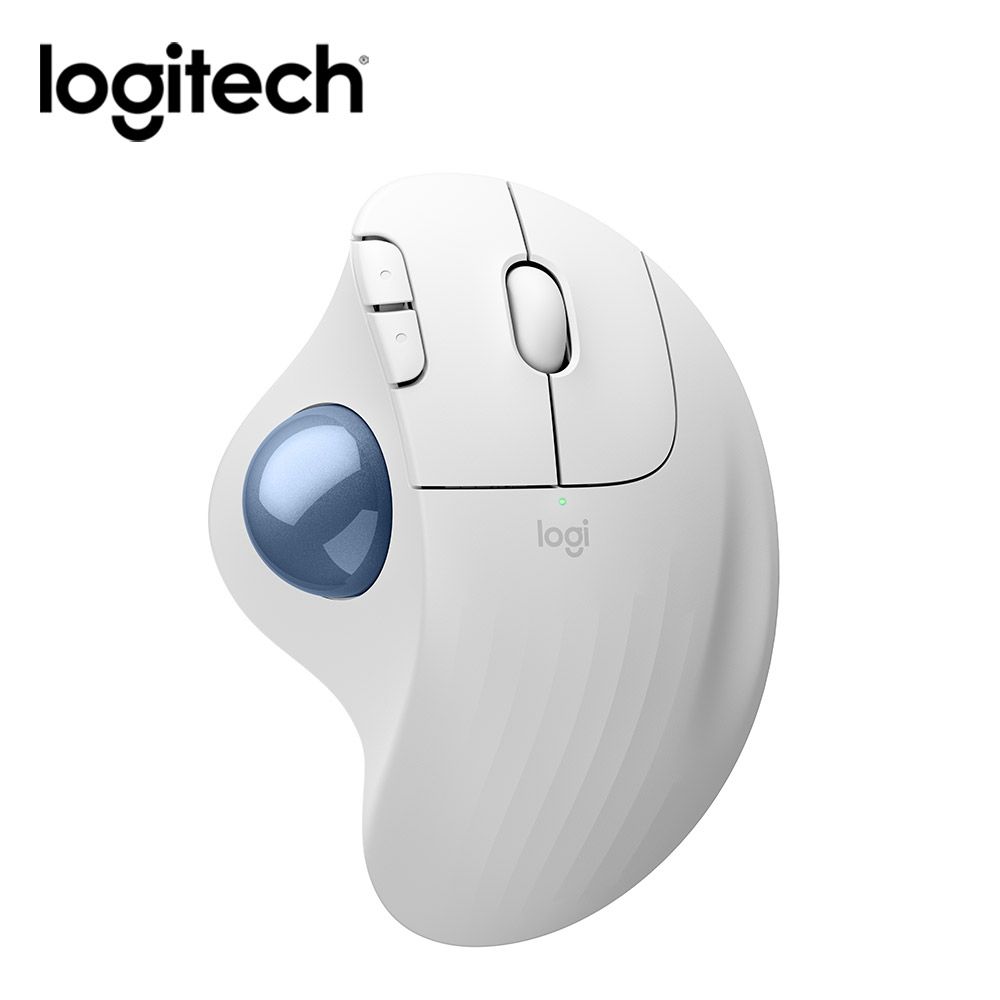 Logitech 羅技 【Logitech 羅技】Ergo M575S 無線軌跡球 珍珠白