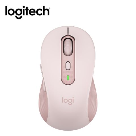 Logitech 羅技 M750 L 多工靜音無線滑鼠 大手版 粉色