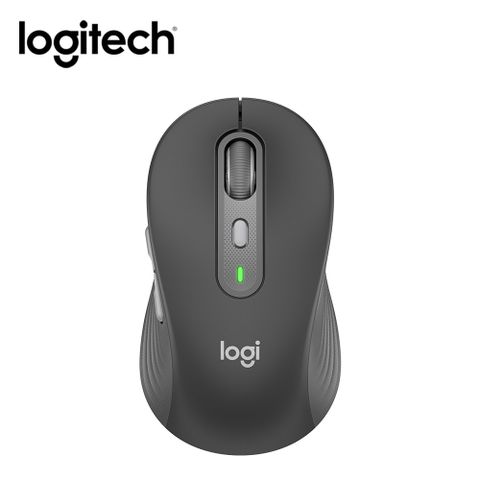 Logitech 羅技 【Logitech 羅技】M750 L 多工靜音無線滑鼠 大手版 黑色