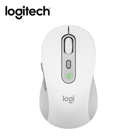 Logitech 羅技 【Logitech 羅技】M750 L 多工靜音無線滑鼠 大手版 白色