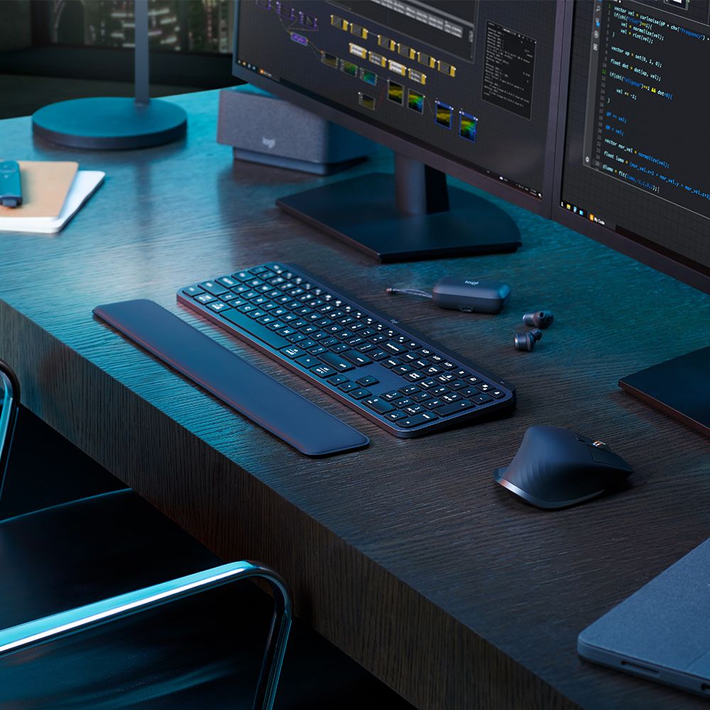 Logitech 羅技 MX KEYS S 無線智能鍵盤 - 石墨灰