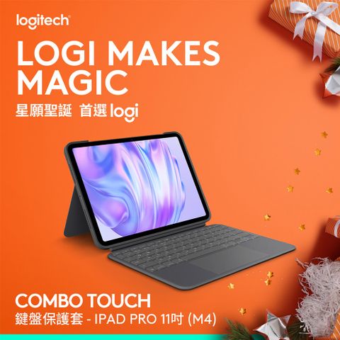 Logitech 羅技 Combo Touch 鍵盤保護套 - iPad Pro (M4) 11吋專用