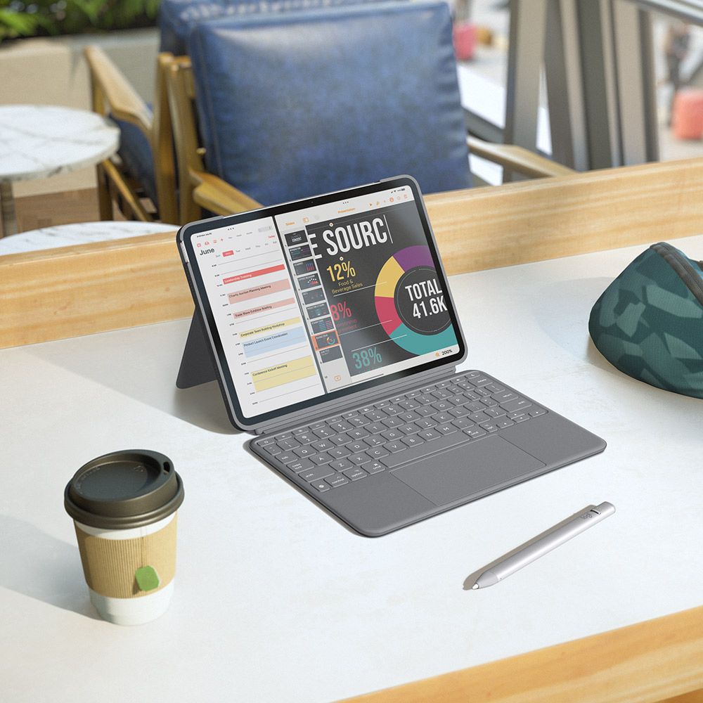 Logitech 羅技 Combo Touch 鍵盤保護套 - iPad Air (M2) 11吋專用