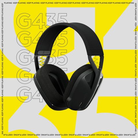 Logitech 羅技 羅技G G435 輕量雙模無線藍芽耳機 - 黑(2入組)
