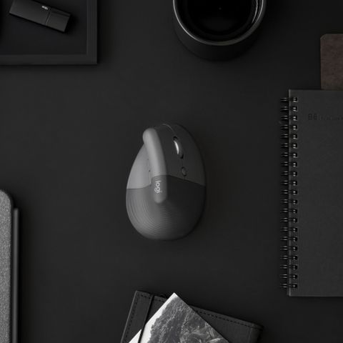 羅技 LIFT人體工學垂直滑鼠-石墨灰