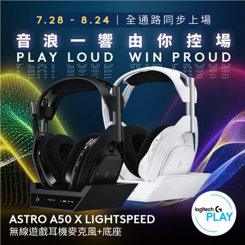 Astro A50X 電競 耳機麥克風 – 黑
