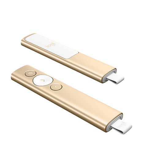 羅技Logitech SPOTLIGHT 簡報遙控器-香檳金