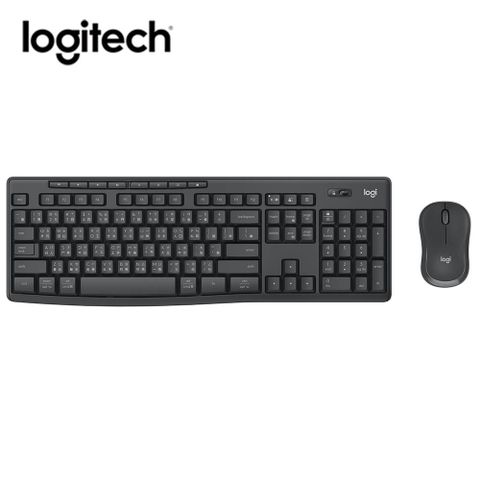 Logitech 羅技 MK370 無線鍵盤滑鼠組 企業版 - 石墨灰