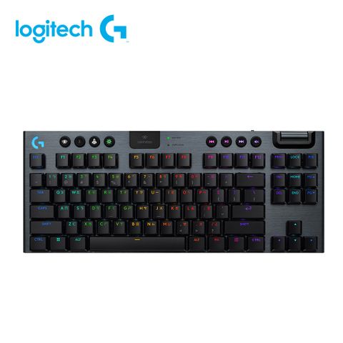 Logitech 羅技 【Logitech G】G915 X TKL無線機械式電競鍵盤 青軸/黑色