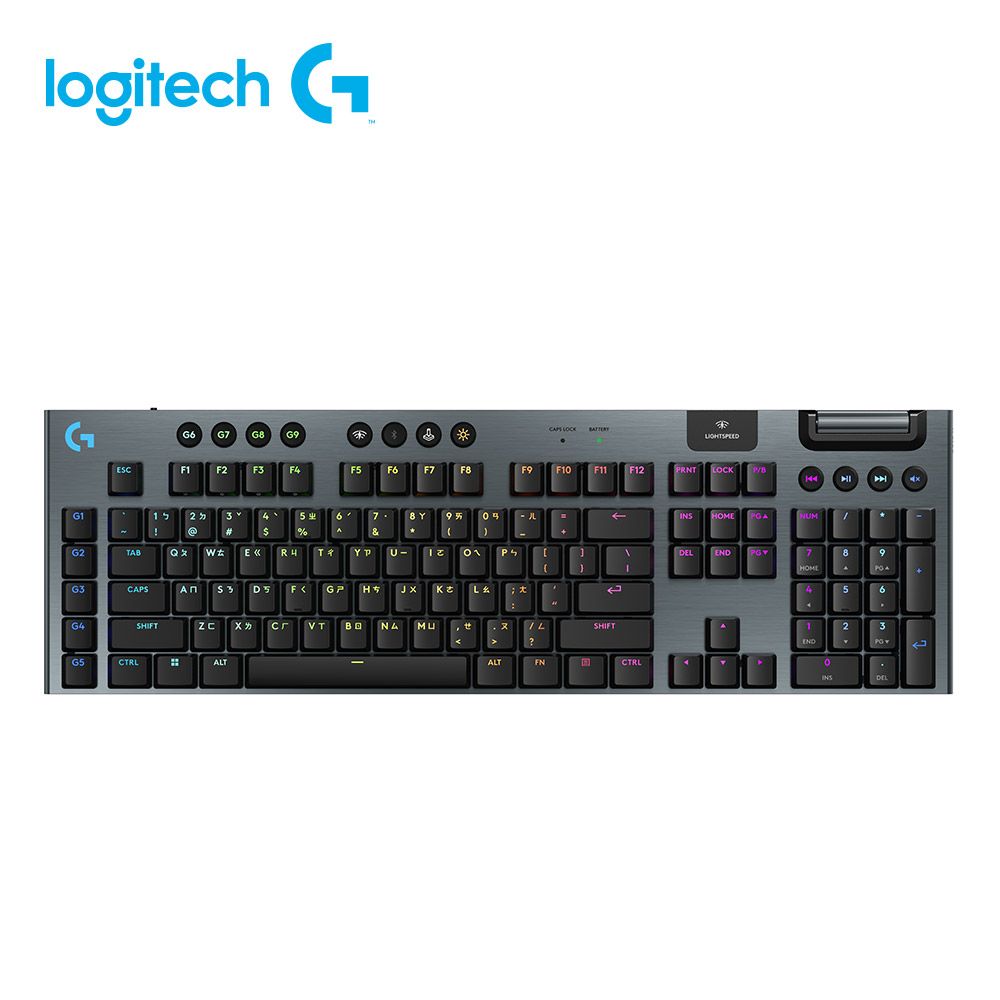 Logitech 羅技 【Logitech G】G915 X 無線機械式電競鍵盤 觸感軸/黑色