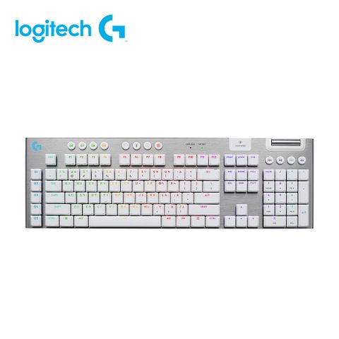 Logitech 羅技 【Logitech G】G915 X 無線機械式電競鍵盤 觸感軸/白色