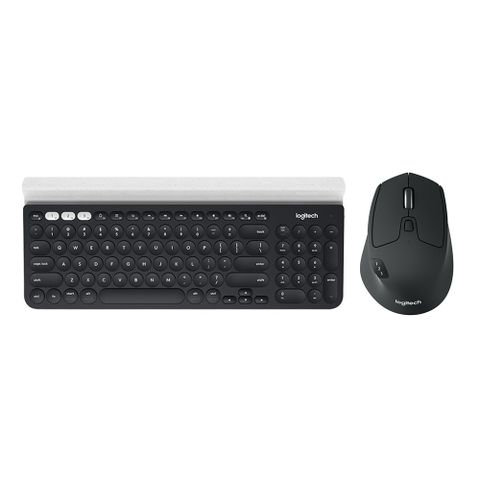 羅技 無線鍵鼠組-K780跨平台藍牙鍵盤+M720 多工無線滑鼠