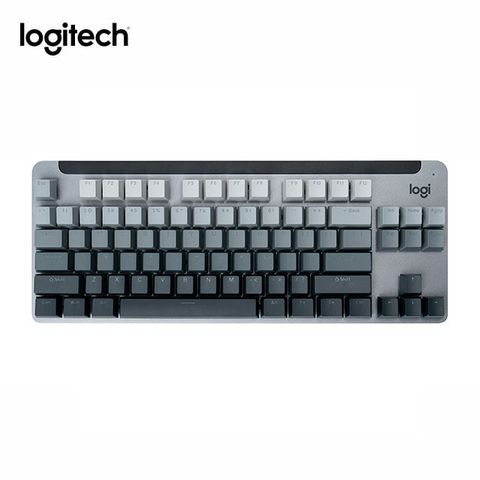 Logitech 羅技 Signature K855 無線鍵盤(黑)加英文鍵帽(銀河灰)