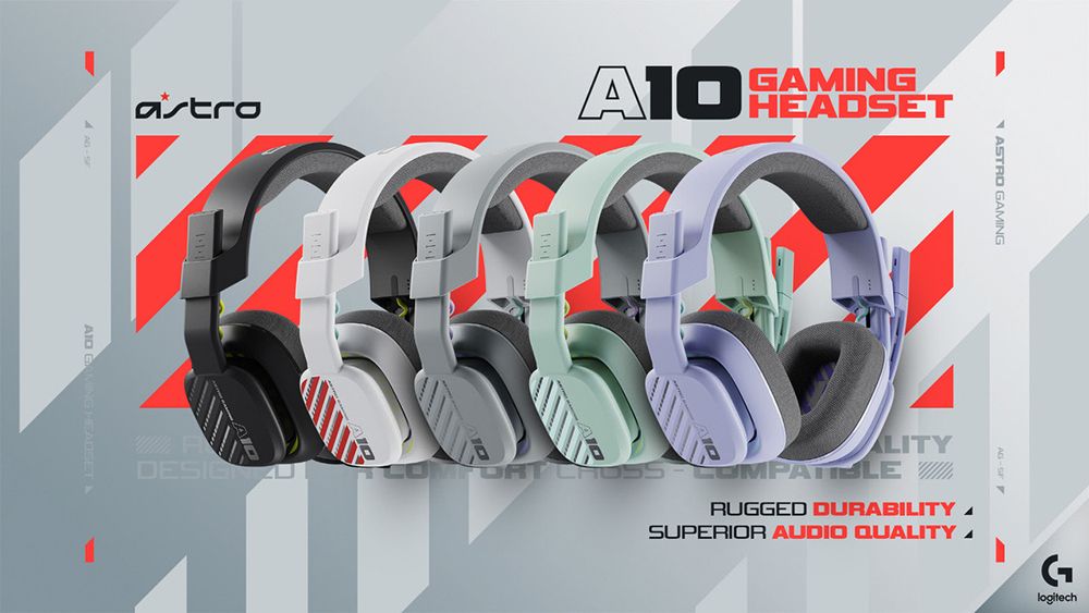 GAMING DESIGNASTRO GAMINGRUGGED DURABILITY SUPERIOR AUDIO QUALITYGlogitech