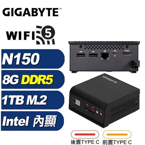 (DIY)瑤光U20C BRIX迷你電腦(N150/8G/1TB M.2)