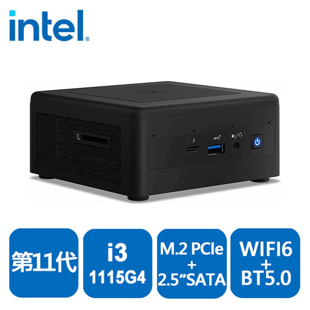 Intel NUC 11代RNUC11PAHI30Z00(i3-1115G4)(No cord) - PChome 24h購物