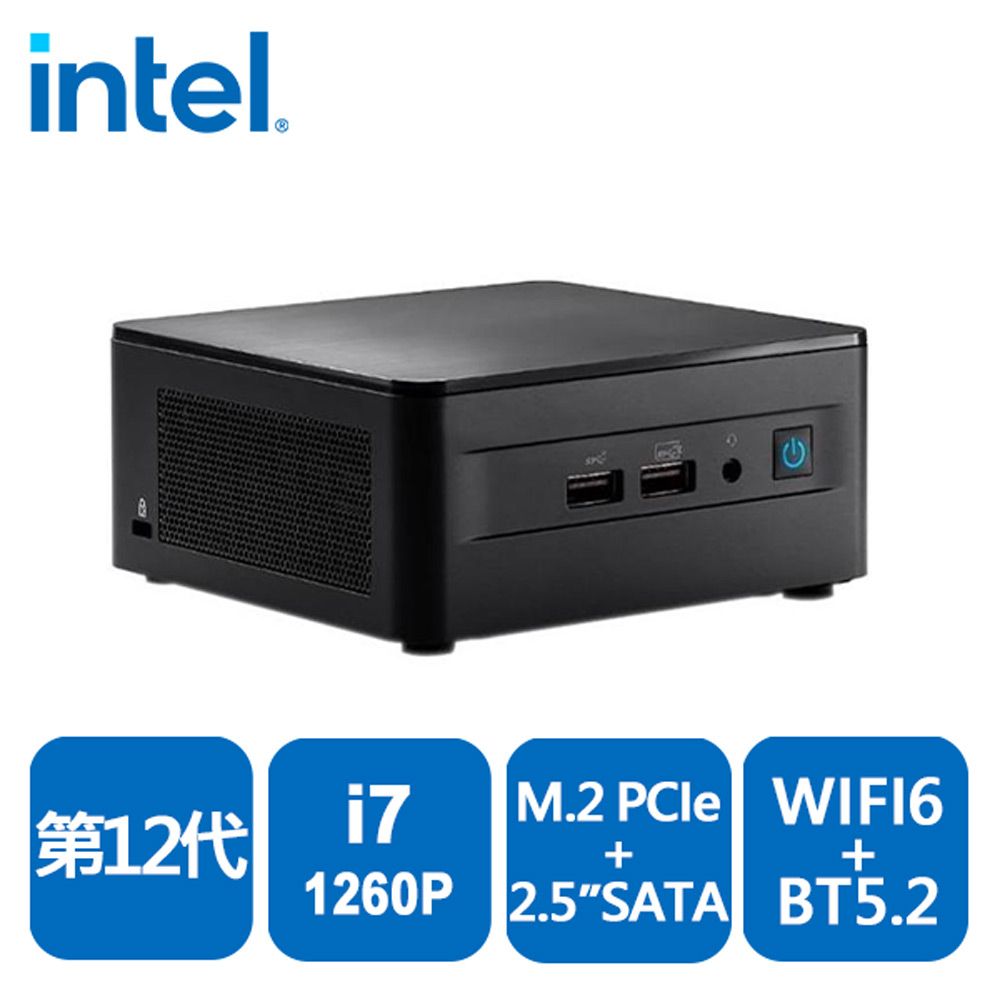 Intel NUC 12代RNUC12WSHI70001(i7-1260P/US cord) - PChome 24h購物