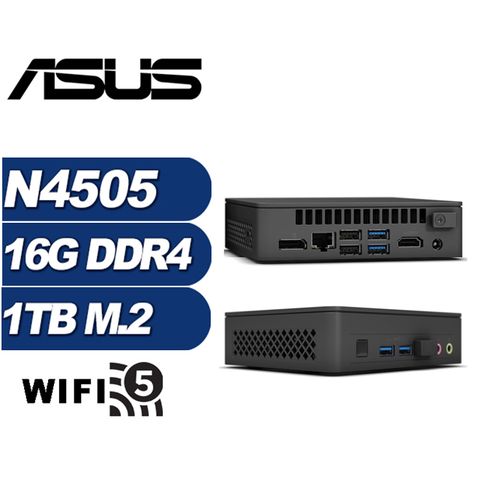 ASUS 華碩 (DIY)領軍勇士 NUC迷你電腦(N4505/16G/1TB M.2)