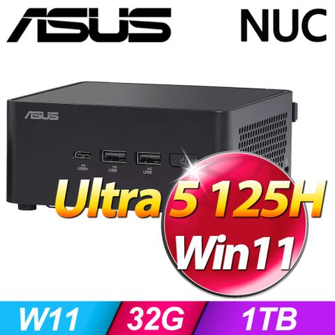 ASUS 華碩 NUC 14 PRO RNUC14RVHU50000-SP7(Ultra 5 125H/32G/1TB SSD/W11)特仕版