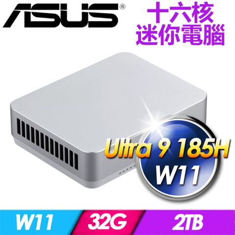 ASUS 華碩 NUC 14 PRO PLUS RNUC14RVSU9089A1I-SP1(Ultra 9 185H/32G/2TB SSD/W11)特仕版