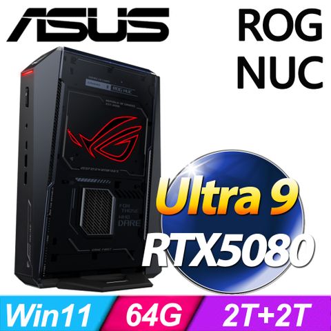 華碩 ROG NUC RNUC15JNK9X28AA9-SP6(Ultra 9 275HX/64G/2TB+2TB/RTX5080/W11)特仕版