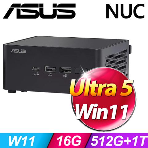 華碩 NUC 14 PRO RNUC14RVHU5068A9I-SP1(Ultra 5 125H/16G/512G+1TB/W11)