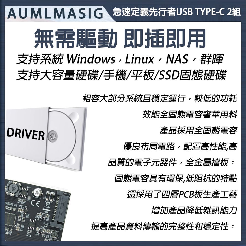 AUMLMASIG 全通碩 【MA-TC-2PE4AS-L】高速傳輸 USB3.2 TYPE-C 2組 10Gbps後置擴增轉接卡廣泛手機NAS 桌機 高速SSD工作站
