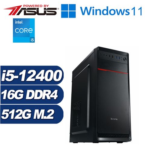 ASUS 華碩 (DIY)復仇獵人W(i5-12400/H610/16G/512G M.2/Win11)