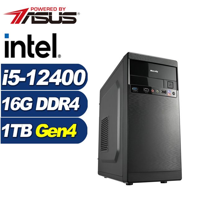 ASUS 華碩 (DIY)鬥塔刺客(i5-12400/B760/16G/1TB M.2)