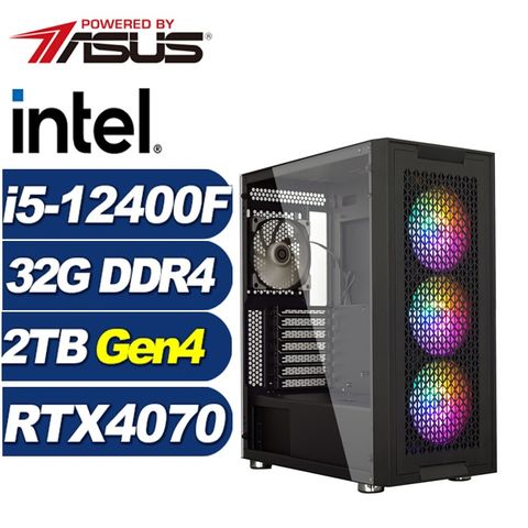 ASUS 華碩 (DIY)飛虎判官(i5-12400F/B760/32G/2TB M.2/RTX 4070)